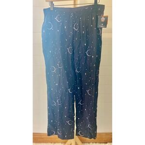 Hyde Eek Sleep Pants Women's Size Medium Black Celestial Moon Stars Pajamas